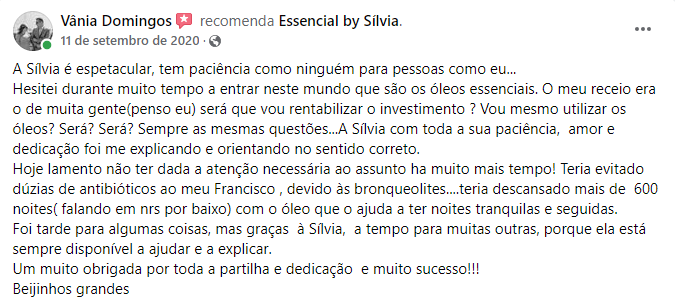 testemunho Vânia